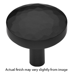 MT3877-038 BLK - 1-1/2" Tayo Hammered Cabinet Knob - Flat Black