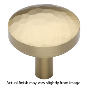 MT3877-038 MSB - 1-1/2" Tayo Hammered Cabinet Knob - Satin Brass