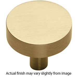 MT3880-038 MSB - 1.5" Disc Knob w/ Flat Top - Satin Brass