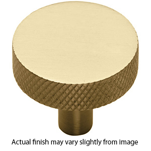 MT3884-032 MSB - 1.25" Disc Knob w/ Knurled Edge - Satin Brass