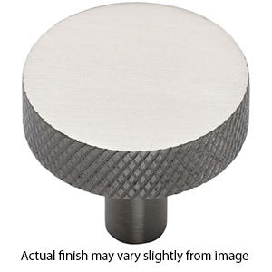 MT3884-032 GSN - 1.25" Disc Knob w/ Knurled Edge - Satin Nickel