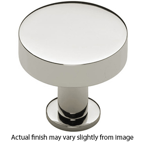 MT3885-032 PNI - 1.25" Disc Knob w/ Rose - Polished Nickel