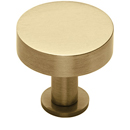 MT3885-032 MSB - 1.25" Disc Knob w/ Rose - Satin Brass