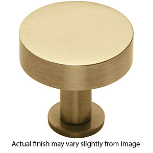 MT3885-032 MSB - 1.25" Disc Knob w/ Rose - Satin Brass