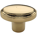 MT3975-040 ULB - 1-5/8" Oval Cabinet Knob - Unlacquered Brass