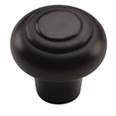 MT3985-032 BLK - 1-1/4" Bead Cabinet Knob - Flat Black