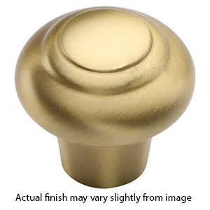 MT3985-038 MSB - 1-1/2" Bead Cabinet Knob - Satin Brass