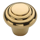MT3985-032 ULB - 1-1/4" Bead Cabinet Knob - Unlacquered Brass