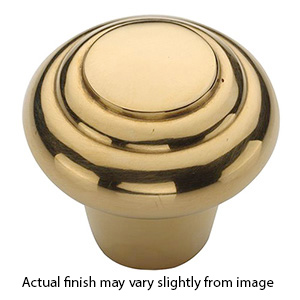 MT3985-038 ULB - 1-1/2" Bead Cabinet Knob - Unlacquered Brass
