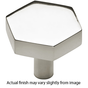 MT4334-043 PNI - 1.75" Hex Cabinet Knob - Polished Nickel