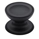 MT4386-032 BLK - 1-1/4" Beverly Cabinet Knob - Flat Black