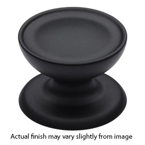 MT4386-038 BLK - 1-1/2" Beverly Cabinet Knob - Flat Black
