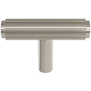 MT4404-045 PNI - 1-1/4" Straight Reeded Knob - Polished Nickel
