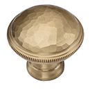 MT4545-032 MSB - 1-1/4" Hammered Cabinet Knob - Satin Brass