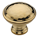 MT4545-032 ULB - 1-1/4" Hammered Cabinet Knob - Unlacquered Brass