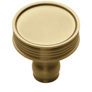 MT4547-032 MSB - 1.25" Ridged Cabinet Knob - Satin Brass