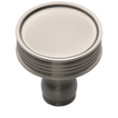 MT4547-032 GSN - 1.25" Ridged Cabinet Knob - Satin Nickel