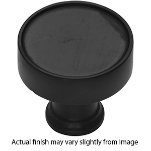 MT4549-032 BLK - 1.25" Classic Cabinet Knob - Flat Black