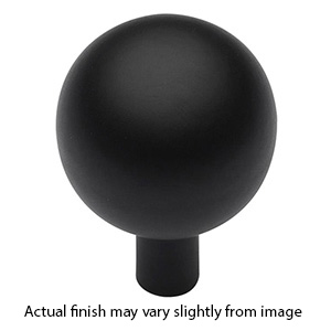 MT8323-028 BLK - Rhode - 1-1/8" Sphere Cabinet Knob - Flat Black