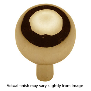 MT8323-022 ULB - Rhode - 7/8" Sphere Cabinet Knob - Unlacquered Brass