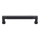 MK0312-102 BLK - 4" Hammered Bauhaus Cabinet Pull - Flat Black