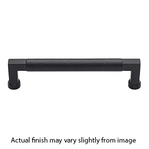 MK0312-254 BLK - 10" Hammered Bauhaus Cabinet Pull - Flat Black