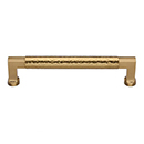 MK0312-102 MSB - 4" Hammered Bauhaus Cabinet Pull - Satin Brass