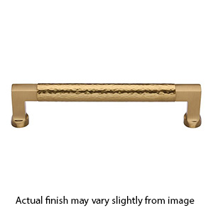 MK0312-152 MSB - 6" Hammered Bauhaus Cabinet Pull - Satin Brass