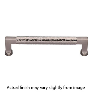 MK0312-152 GSN - 6" Hammered Bauhaus Cabinet Pull - Satin Nickel