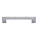 MK0337-096 PNI - 4-1/2" Hammered Urban Cabinet Pull - Polished Nickel