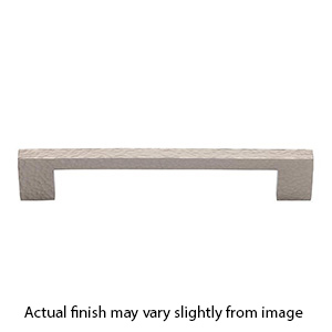 MK0337-096 GSN - 4-1/2" Hammered Urban Cabinet Pull - Satin Nickel
