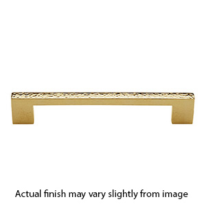 MK0337-152 ULB - 6" Hammered Urban Cabinet Pull - Unlacquered Brass
