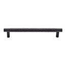 MK4461-102 BLK - 4" Partial Hammered Cabinet Pull - Flat Black