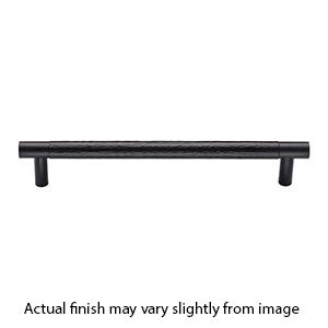 MK4461-254 BLK - 10" Partial Hammered Cabinet Pull - Flat Black