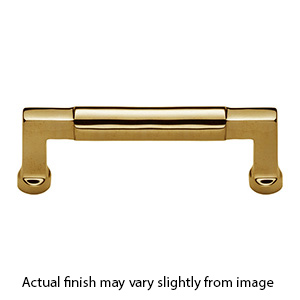 MT0312-101 ULB - 4"cc Bauhaus Cabinet Pull - Unlacquered Brass