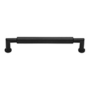 MT0319-102 BLK - 4"cc Bauhaus Round Cabinet Pull - Flat Black