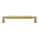 MT0319-102 MSB - 4"cc Bauhaus Round Cabinet Pull - Satin Brass