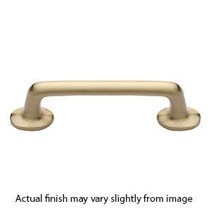 MT0376-096 MSB - 3.75"cc Traditional Cabinet Pull - Satin Brass