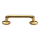 MT0376-096 ULB - 3.75"cc Traditional Cabinet Pull - Unlacquered Brass