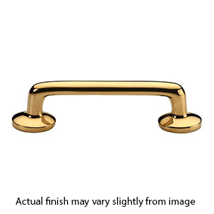 MT0376-254 ULB - 10"cc Traditional Cabinet Pull - Unlacquered Brass