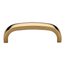 MT1800-089 ULB - 3.5"cc Bridge Cabinet Pull - Unlacquered Brass