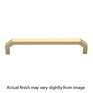 MT3465-152 MSB - 6"cc Angular Cabinet Pull - Satin Brass