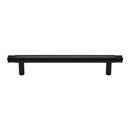 MT4446-102 BLK - 4"cc Ridged Cabinet Pull - Flat Black