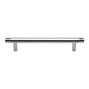 MT4446-102 PNI - 4"cc Ridged Cabinet Pull - Polished Nickel