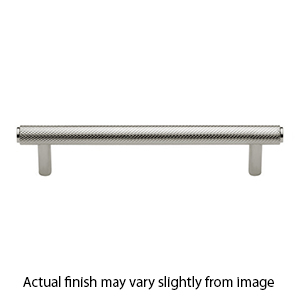 MT4458-152 PNI - 6"cc Knurled Cabinet Pull - Polished Nickel