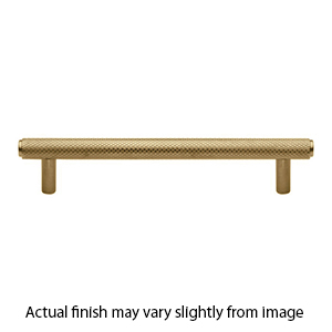 MT4458-203 MSB - 8"cc Knurled Cabinet Pull - Satin Brass