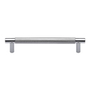 MT4461-102 PCH - 4"cc Knurled Bar Pull - Polished Chrome