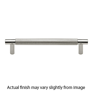 MT4461-102 PNI - 4"cc Knurled Bar Pull - Polished Nickel