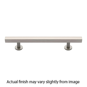 MT4670-102 GSN - 4"cc Cabinet Pull w/ Rose - Satin Nickel