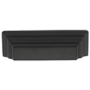 MT2764-064 BLK - Stepped - George Cup Pull - Flat Black
